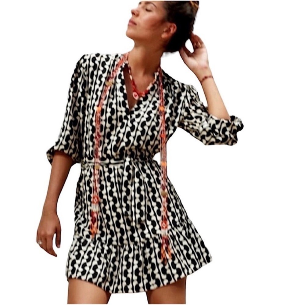 Zara limited edition printed mini dress you cannot miss